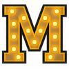 Lichtletter - M -