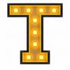Lichtletter - T -