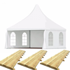 Pagodetent 3 x 3 meter INCL. VLONDERVLOER