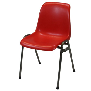 Kuipstoel rood