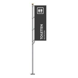 Evenementen vlag Toiletten Evenementen vlag Toiletten
