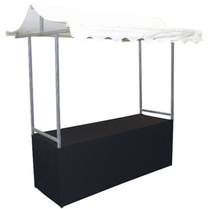 Partykraam hoes zwart (excl. kraam) Partykraam hoes zwart (excl. kraam)
