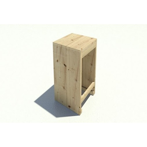 Barkruk steigerhout