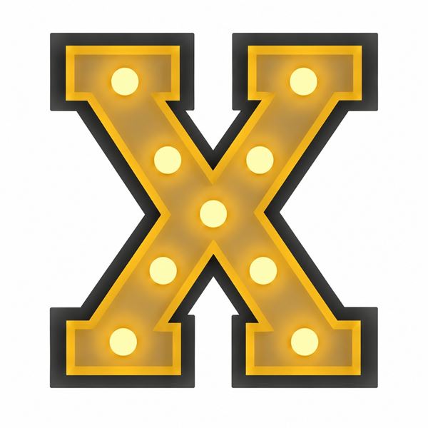 Lichtletter - X -
