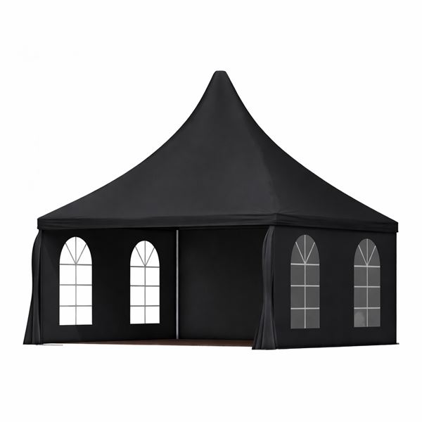 Pagodetent 4 x 4 meter zwart Pagodetent 4 x 4 meter zwart