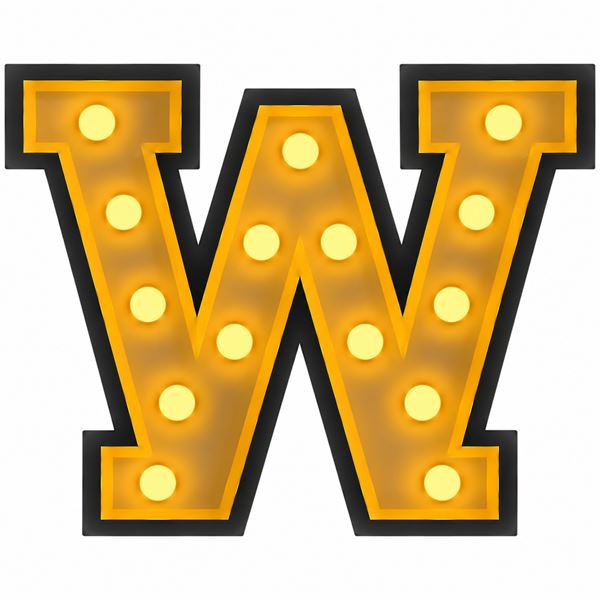 Lichtletter - W - Lichtletter - W -