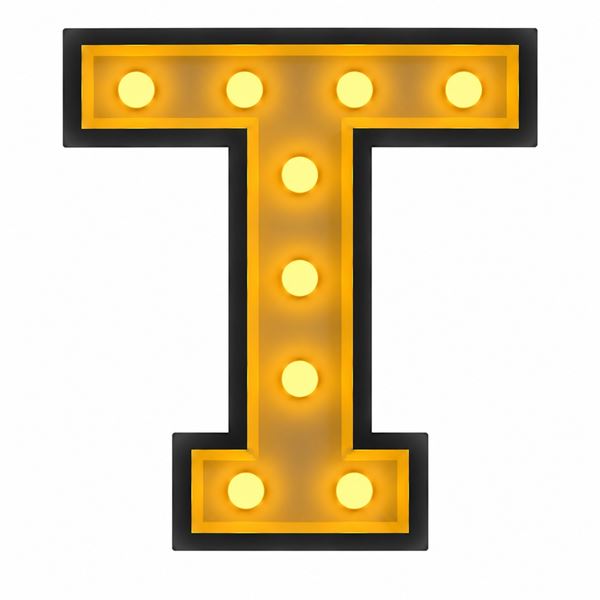 Lichtletter - T -