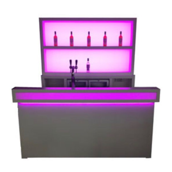 Luxe witte bar met ledverlichting