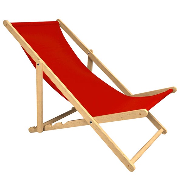 Strandstoel rood