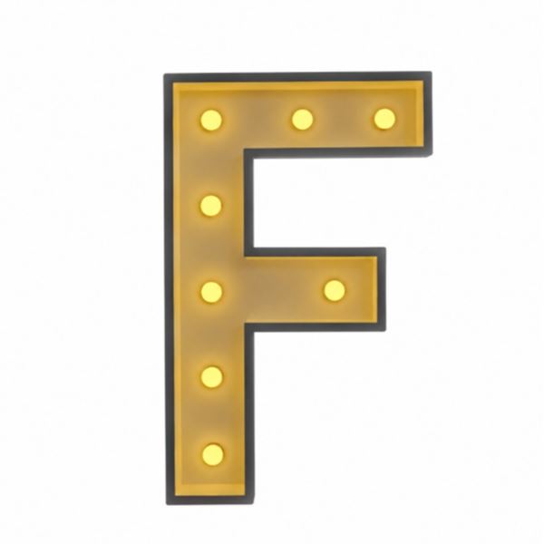 Lichtletter - F - Lichtletter - F -