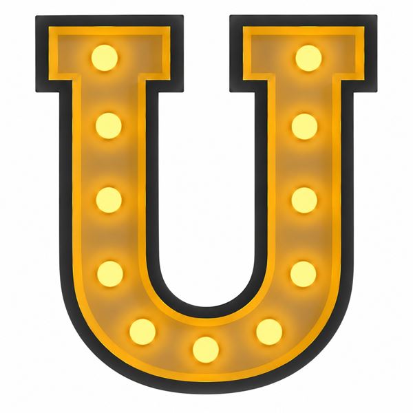 Lichtletter - U -