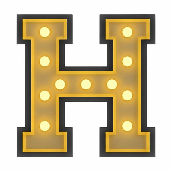 Lichtletter - H - Lichtletter - H -