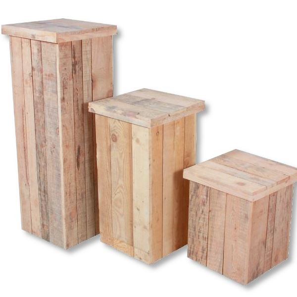 Decoratie zuilenset steigerhout Decoratie zuilenset steigerhout